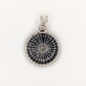 Black Sea Sediment PI Stone donut Pendant