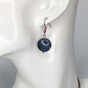 Crystal Coin Earrings