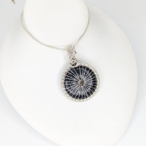 Black Sea Sediment PI Stone donut Pendant