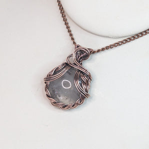 Clear Quartz Decorative Braided Pendant