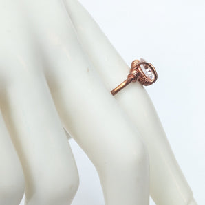 White CZ Single Band Ring