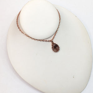 Fire Quartz Viking Knit Pendant