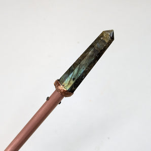 Labradorite Palo Santo Crystal Wand
