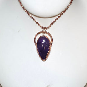 Amethyst tear Drop Alchemy Pendant