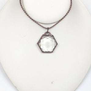 Clear Quartz Hexagon Alchemy Pendant