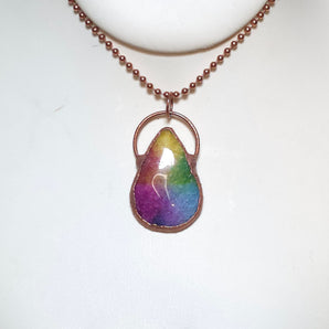 Solar Quartz tear Drop Alchemy Pendant