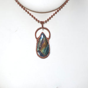 Labradorite tear Drop Alchemy Pendant