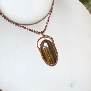 Tiger Eye Oval Alchemy Pendant