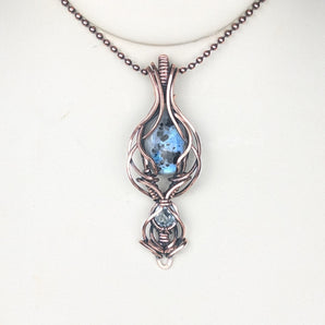 Tourmaline Rainbow Moonstone and Topaz Ethereal Pendant