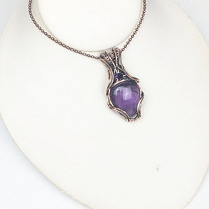Amethyst Tear Drop Pendant