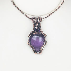 Amethyst Tear Drop Pendant