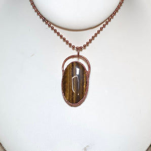 Tiger Eye Oval Alchemy Pendant
