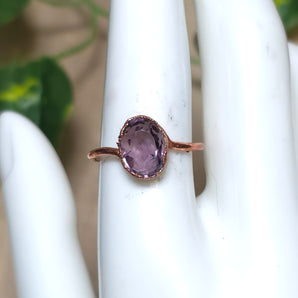 Amethyst Faceted Alchemy Ring