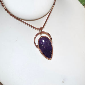 Amethyst tear Drop Alchemy Pendant