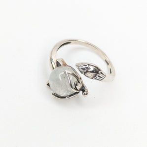 Fox Sterling Silver Ring