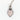 Rose Quartz Heart and Gartnet Sterling Silver Pendant Necklace
