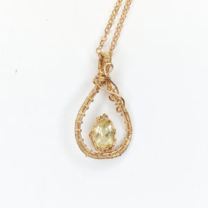Citrine Luxe Pendant in 14k Gold Filled