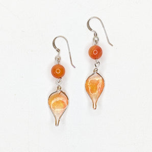 Leaf Drop Resin Earrings