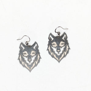 Steel Wolf  earrings