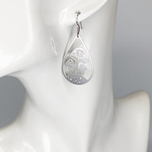 Steel Magic Shroom Earrings