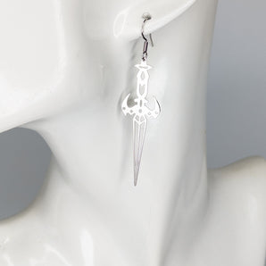 Steel Dagger Earrings