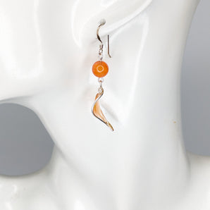 Leaf Drop Resin Earrings