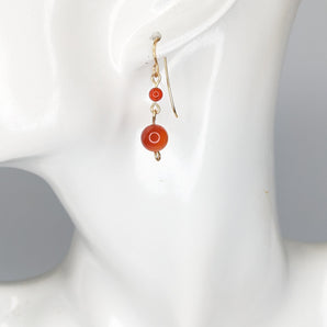 Crystal 14k Gold Filled Earrings.