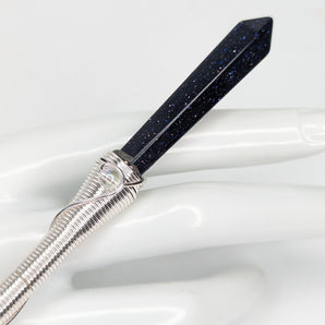 Blue Goldstone Energy Conduit Wands