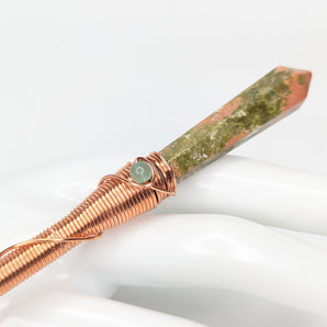Unakite Energy Conduit Wands