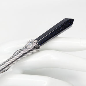 Blue Goldstone Energy Conduit Wands