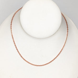 Bare Copper Plated Flat Cable Chain