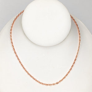 Bare Copper Plated Textured Cable Chain