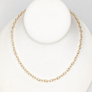 Gold plated 4.5mm round cable chain