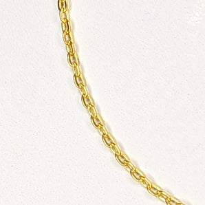 Gold plated flat cable chain