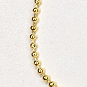 Gold plated ball chain