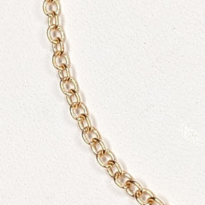 Gold plated chain 2X3mm round cable chain