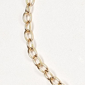 Gold plated 4.5mm round cable chain
