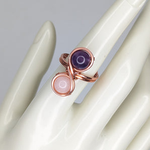 Double Crystal Bead Ring