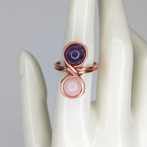 Double Crystal Bead Ring