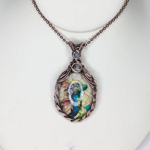 Braided Baby Dragon Pendant