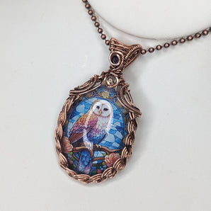Braided Owl Pendant