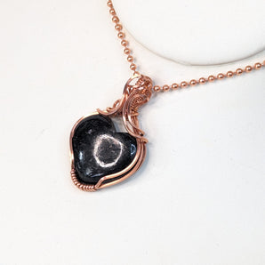 Nuumite Heart Pendant