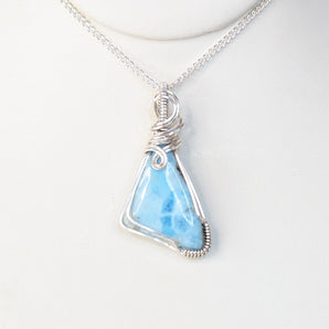 Larimar Sterling Silver Pendant