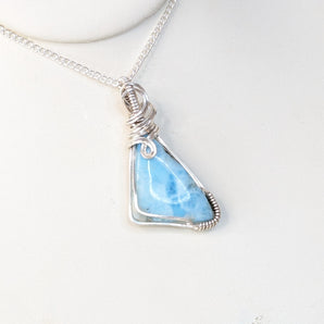 Larimar Sterling Silver Pendant
