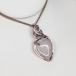 Rose Quartz Heart Pendant