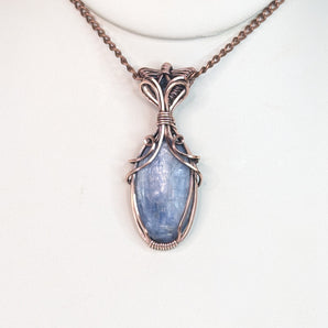 Kyanite and London Blue Topaz Pendant