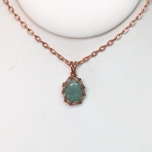 Amazonite Viking Knit pendant