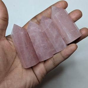 Madagascar Rose Quartz Tower