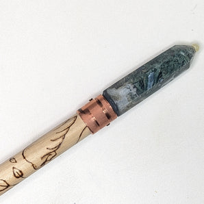 Virgo Zodiac Crystal Smudge Wand