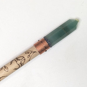 Taurus Zodiac Crystal Smudge Wand